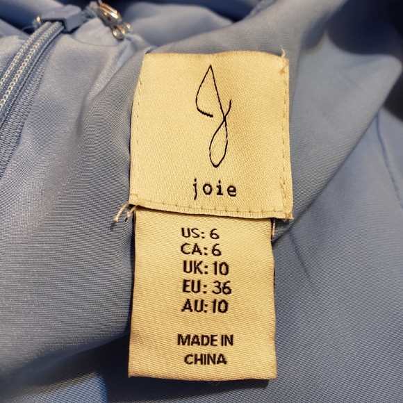 JOIE V-neck Belted Midi Dress with Pockets size 6 - Picture 7 of 10